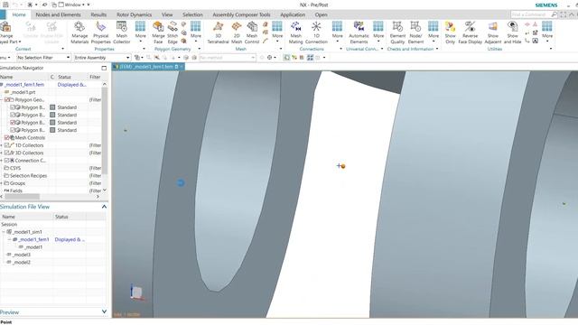 Simcenter 3D - Structural simulation (contact, hinge, linear static) смотреть онлайн