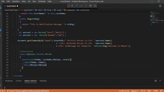 JavaScript -Static method and Class Inheritance | Part-13 | static method Vs Instance method