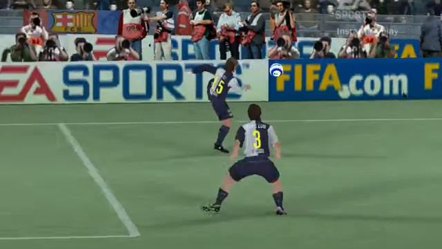 FIFA 07 Barcelona VS Atlitico Madrid 1-0