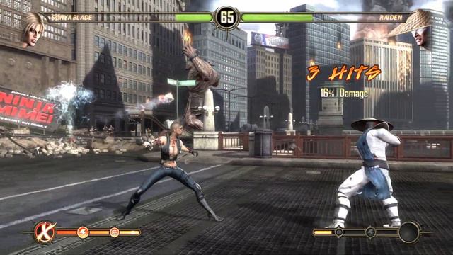 Mortal Kombat 9: Sonya Expert Ladder Playthrough