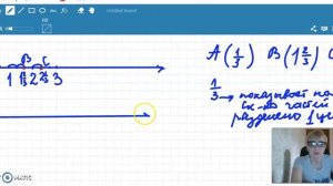 5кл изображение обыкновенных дробей и смешанных чисел на координатном луче
