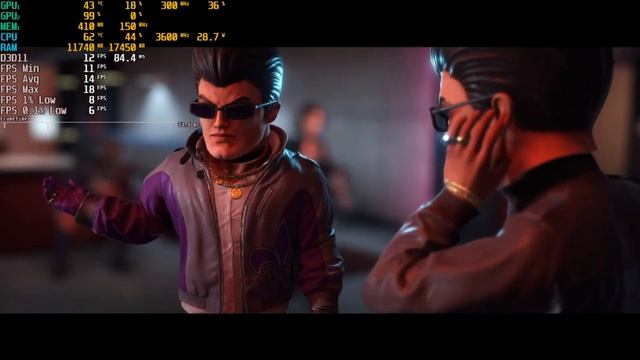 Saints Row 3 Remastered Benchmark With I3 10100 + UHD 630 16GB DDR4