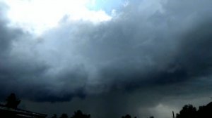 Развитие кучево-дождевых облаков над городом Вязники 01.08.2024