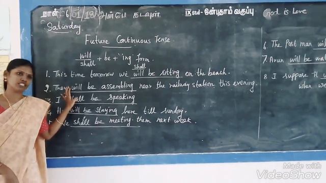 The Future Continuous Tense - For upper primary level. смотреть онлайн