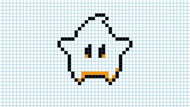 Как нарисовать звездочку. Рисунки по клеточкам смотреть онлайн