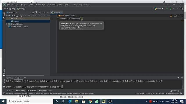 Automate WhatsApp message || Hack WhatsApp || WhatsApp trick || Learn Python || Python Project