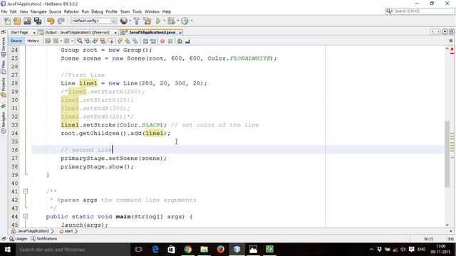 JavaFX 8 Tutorial 2 - Drawing Line and Quadcurve смотреть онлайн