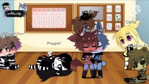 William and Henry stuck in a room with FNAF 1/The missing children for 24 hours|Part 1/3|Gacha club