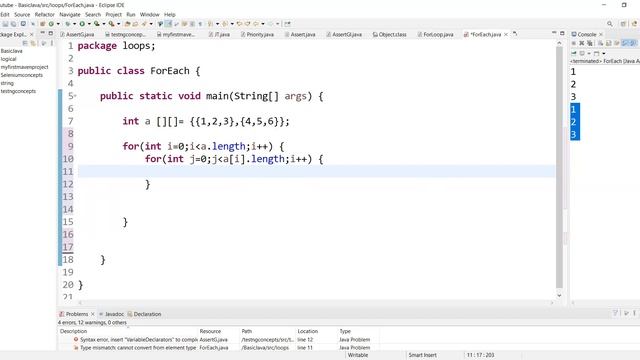 Java Tutorial: For Each Loop in Java | For Each Loop | For Each Loop Example