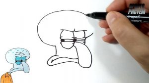 Рисуем Сквидварда, Просто рисуем
