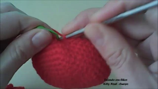 Tutorial amigurumi Hello Kitty Noel - Cuerpo смотреть онлайн