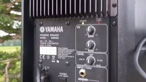 2 Yamaha MSR 400 max volume