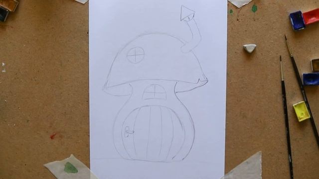 Рисуем с детьми. Сказочный домик. смотреть онлайн