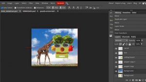 How to load your background image in Photoshop