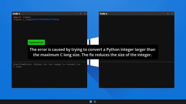 How to fix OverflowError: Python int too large to convert to C long in Python