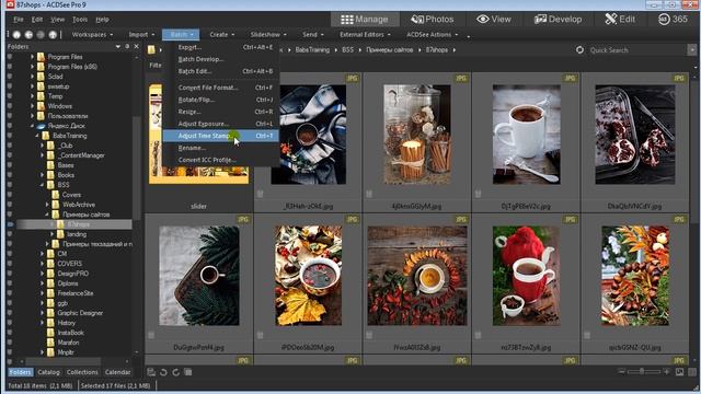 09 1 Работа в ACDSee   Переименование картинок смотреть онлайн