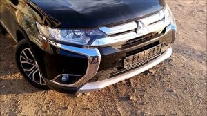 Облезла губа бампера Mitsubishi Outlander 3 :(