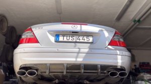 Mercedes E55 with LTH and 211 E63 mufflers COLD START