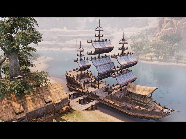 Conan Exiles Update 3.0 Age Of Sorcery - How To Build A Beginner Base. Ship. Battle Pass Season1
