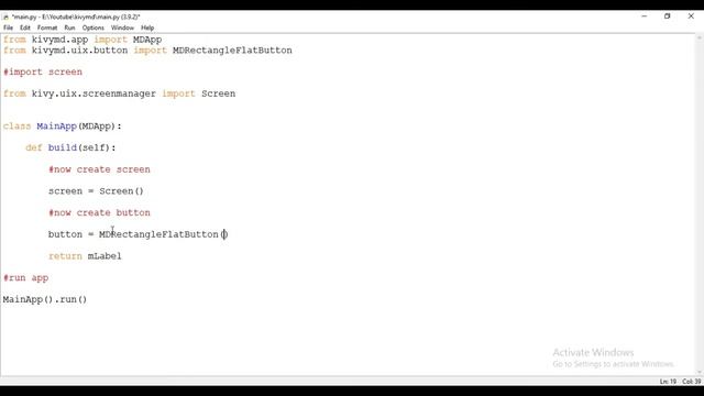 KivyMD Rectangle Flat Button | Kivymd Tutorial For Beginner | KivyMD 2021 смотреть онлайн