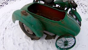 Обзор мотоцикла Иж 49 с коляской. Недавно купили Иж 49к на живых документах.