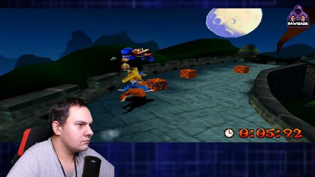 Zagrajmy w Crash Bandicoot 3 Warped PS1 Midnight Run and Hog Ride #04 смотреть онлайн