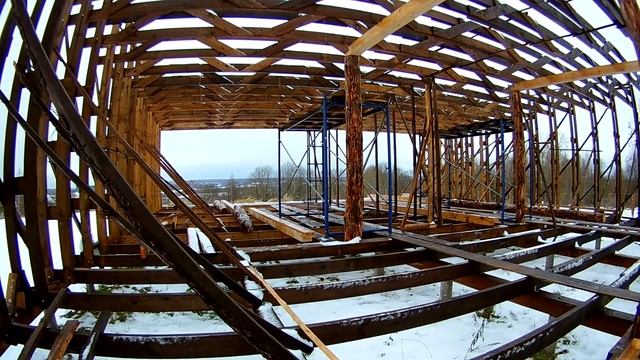 Постройка каркасного дома из соломенных блоков своими силами - часть 1 смотреть онлайн