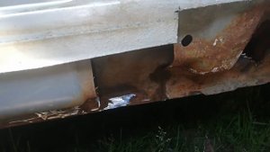 Ремонт порога на мазда MPV