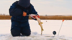 СМАТЫВАЕТ ВСЮ ЛЕСКУ С КАТУШКИ! ЗИМНЯЯ РЫБАЛКА НА ЖЕРЛИЦЫ! Наконец то пришла настоящая зима!