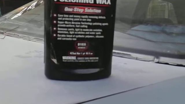 Meguiar's ultra polishing wax give insane gloss on Honda accord light blue