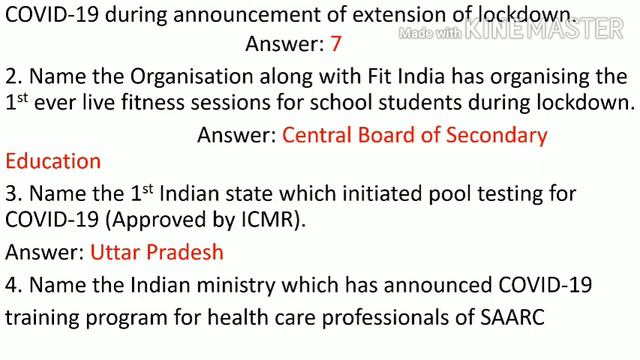 April 2020 Full Month Current Affairs in English смотреть онлайн