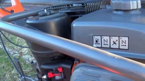 Мотокультиватор Husqvarna TF 338, краткий обзор и запуск.