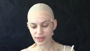 Как самостоятельно приклеить латексную лысину и свести ее края