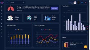 Hospital Dashboard Bootstrap Admin Templates with LTR Dark Theme