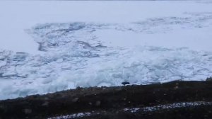 Каховское водохранилище зимой.