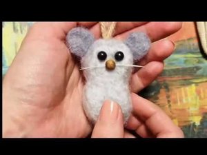 Сухое валяние игрушки Мышка. Мастер-класс по сухому валяния поэтапно
