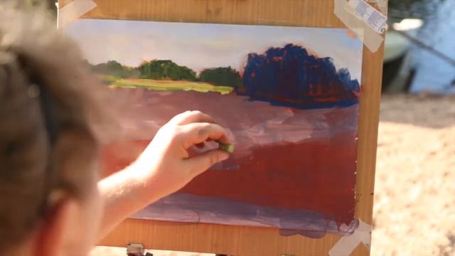 СУХАЯ ПАСТЕЛЬ: пейзаж на пленэре смотреть онлайн