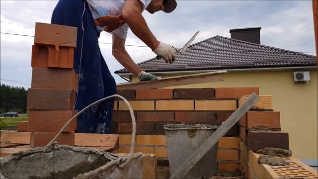кладка облицовочного кирпича. просто быстро и понятно.нивок111. смотреть онлайн