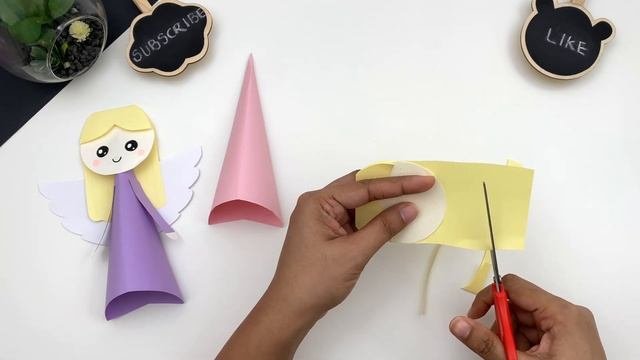 How To Make Easy Paper Angel Craft For Kids / Nursery Craft Ideas /Paper Craft Easy/ KIDS Crafts