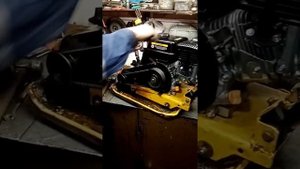 Виброплита, замена двигателя