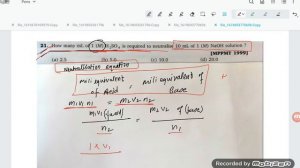 how many ml of 1 molar H2 S o4 solution is required to neutralize 10 ml of 1 molar NaOH solution