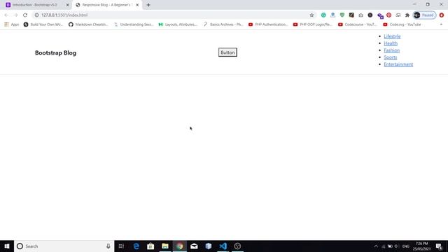 Web Design Tutorial #1 - Responsive Website Using HTML5, CSS & Bootstrap (Navigation Menu)