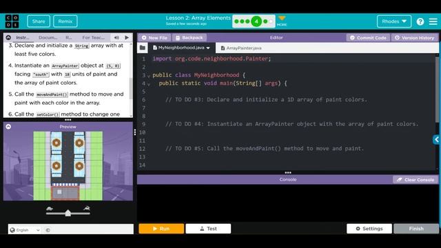 AP CS A - Code.org: Unit 3: Lesson 2 #4 C (2022) смотреть онлайн