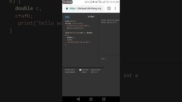 Dart programing language functions part 2