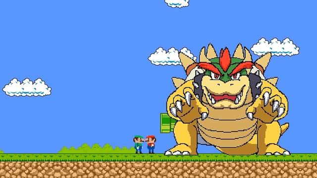 Super Mario: God Mode Luigi Big Mouth vs Mega Thwomp Calamity | Game Animation смотреть онлайн