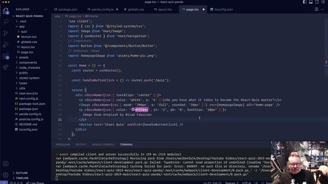 Learn Panda CSS - Refactor from Tailwind to Panda CSS.
