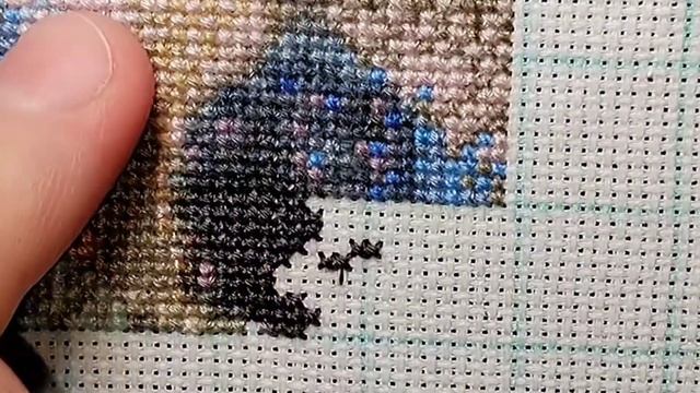 Процесс вышивки крестом/Вышивальный релакс