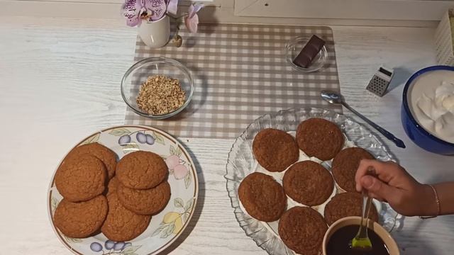 Торт из овсяного печенья. Oatmeal cookie cake