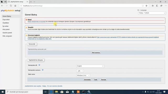 Apache Sunucu + PHP + MYSQL + PHPMYADMIN MANUEL SETUP / KURULUM смотреть онлайн