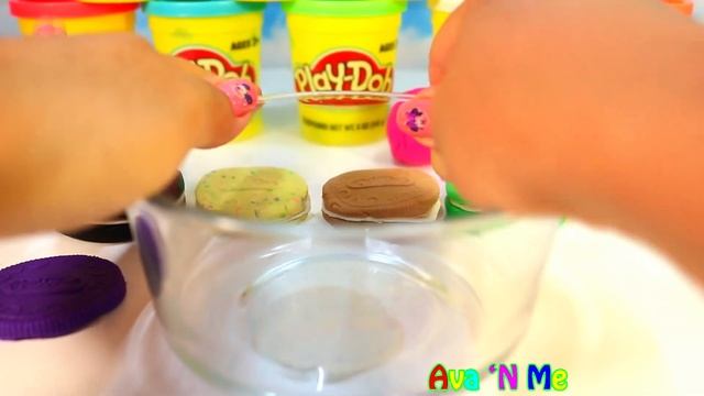 Oreo Cookie Play Doh How to Make Play Dough Food DIY for kids for Children Plastilina смотреть онлайн